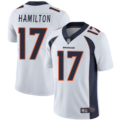 Men Denver Broncos 17 DaeSean Hamilton White Vapor Untouchable Limited Player Football NFL Jersey